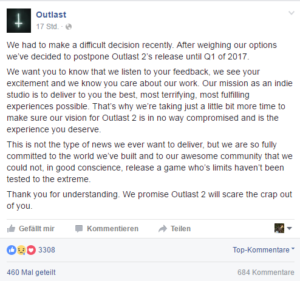 Outlast 2 - Release 2017