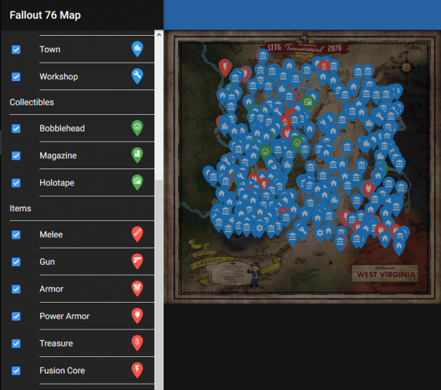Fallout 76 Die interaktive Karte zu Appalachia ist da! Survivalcore.de